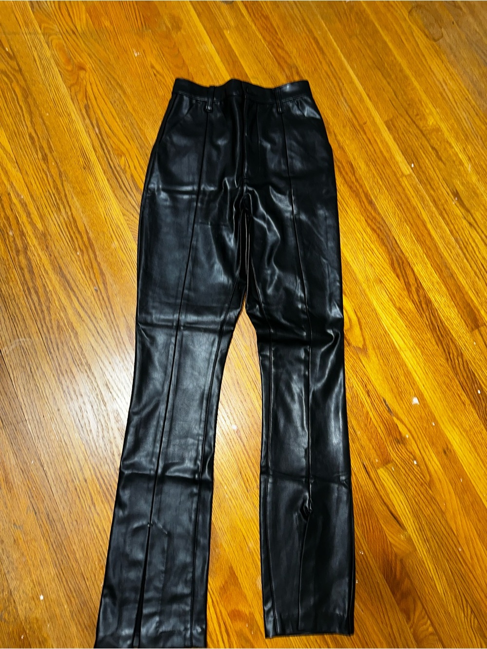 Abercrombie & Fitch Black Faux Leather Men’s Trousers